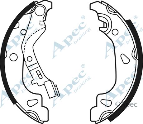 APEC BRAKING stabdžių trinkelių komplektas SHU623